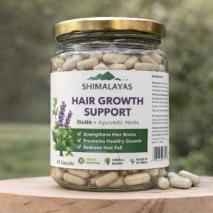 Shimalayas Hair Growth Support – Biotin with Ayurvedic Herbs